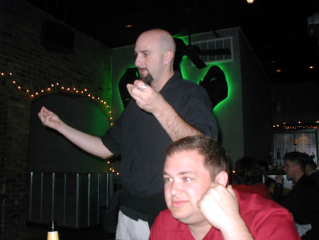 Jay and Kevin at Break Bread with Brad held in the Iron Cactus.